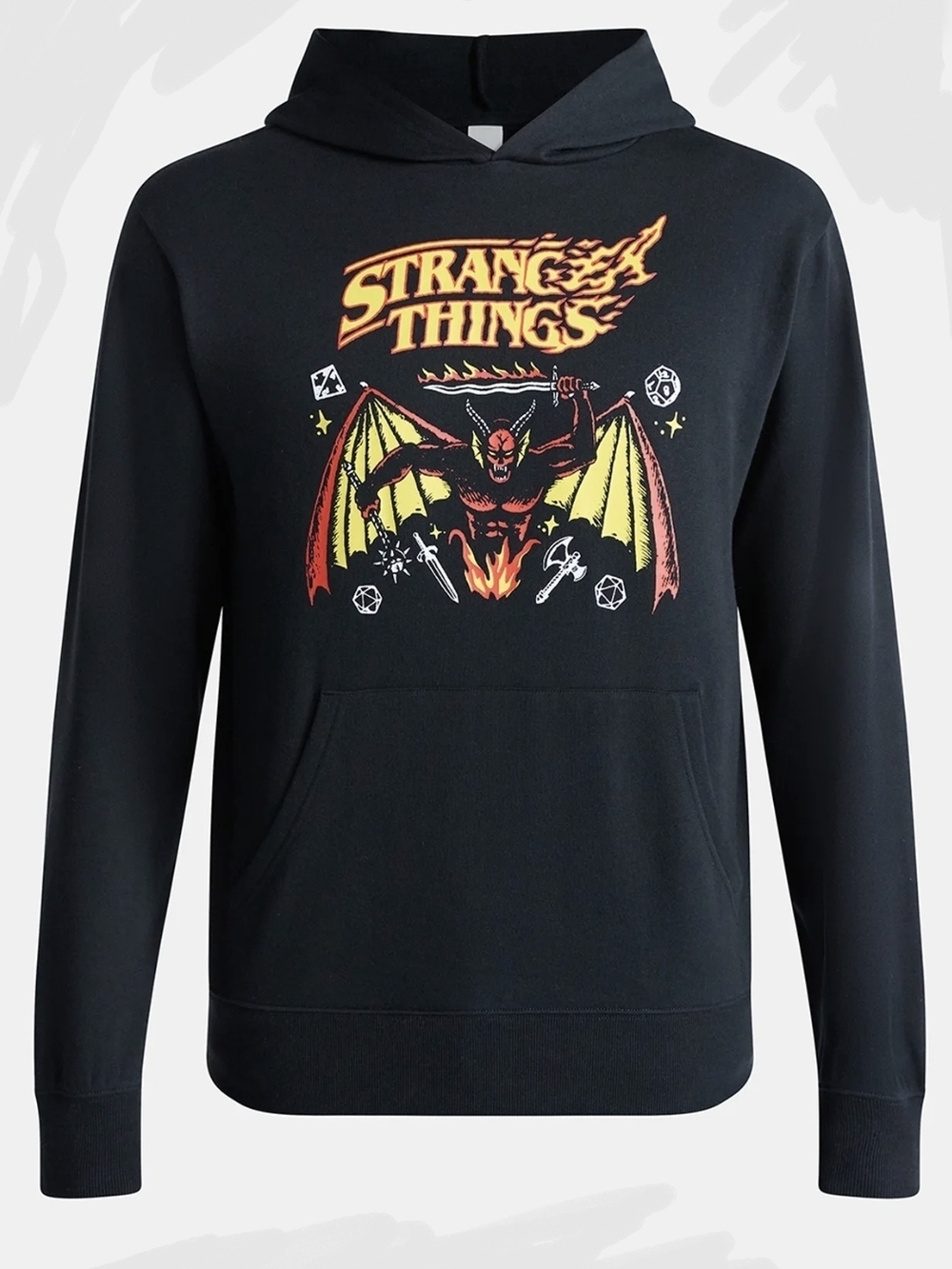 NWOT Stranger Things Official Netflix Hellfire Club Demon D&D Graphic Hoodie